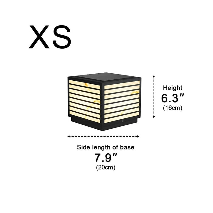Solar LED Post Cap Light, Dusk to Dawn Pillar, IP65 Waterproof, Square Modern Outdoor Deck/Fence Lighting