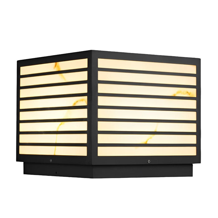 Solar LED Post Cap Light, Dusk to Dawn Pillar, IP65 Waterproof, Square Modern Outdoor Deck/Fence Lighting