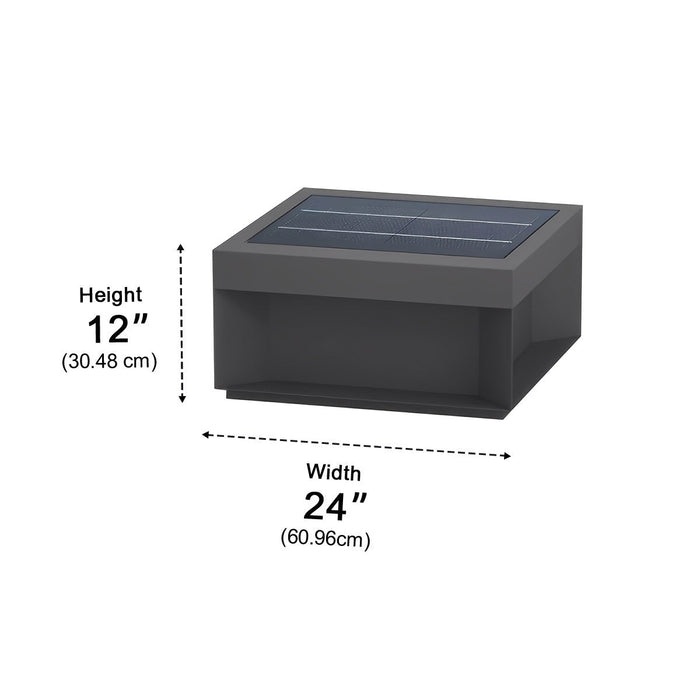 Solar/Hardwired LED Post Light, IP65 Waterproof, Modern Stainless Steel for Gate/Fence/Yard
