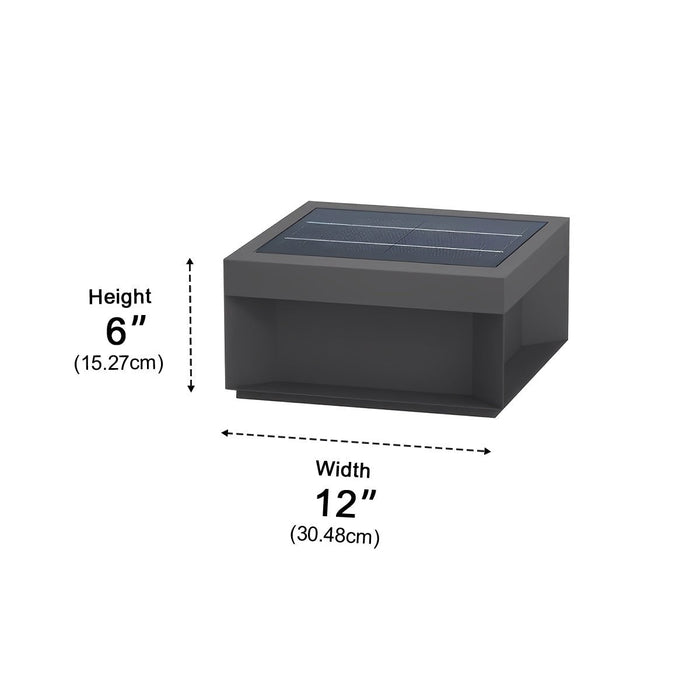 Solar/Hardwired LED Post Light, IP65 Waterproof, Modern Stainless Steel for Gate/Fence/Yard