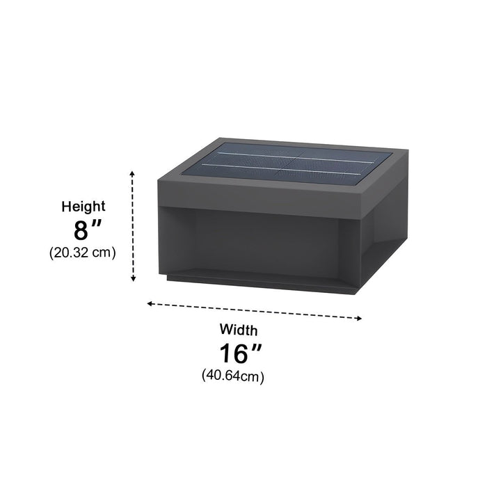 Solar/Hardwired LED Post Light, IP65 Waterproof, Modern Stainless Steel for Gate/Fence/Yard