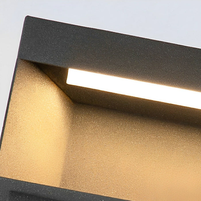 Solar/Hardwired LED Post Light, IP65 Waterproof, Modern Stainless Steel for Gate/Fence/Yard