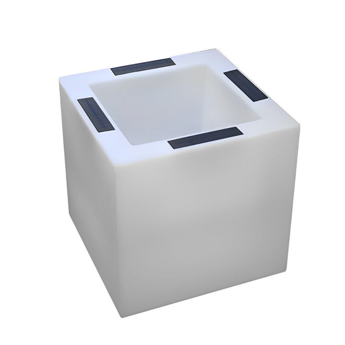 Solar Powered LED Flower Pot Light, Square Waterproof, Outdoor/Indoor Garden, Patio/Deck Accent