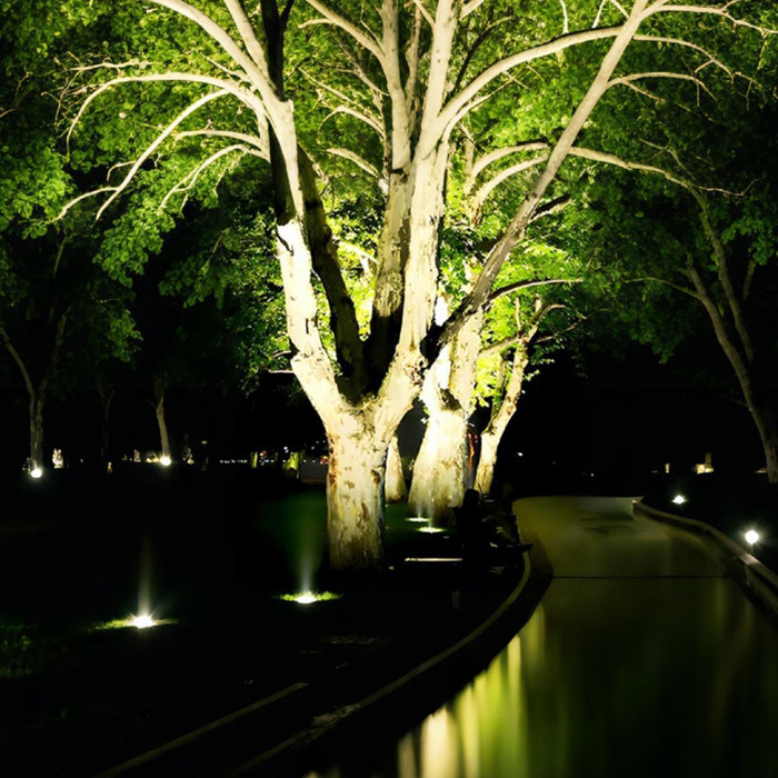 Outdoor LED Spot Light, Square Waterproof RGB Landscape Wall Wash, Super Bright, Adjustable Beam for Tree/Building Exterior/Yard