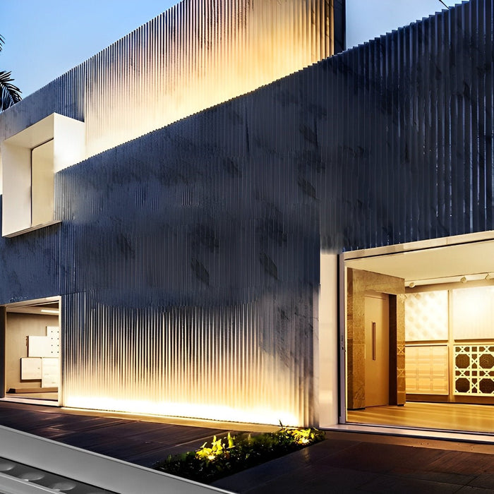 Architectural LED Wall Washer, IP65 Waterproof Outdoor Strip Light for Facade/Landscape, Hardwired Linear Uplight