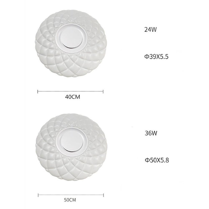 Metal Acrylic Flush Mount Ceiling Light Dimmable Unique LED Light