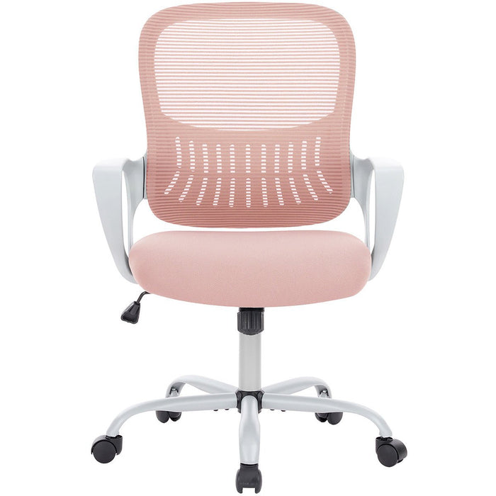 Tall Ergonomic Office Chair - Adjustable Foot Ring / Swivel Seat, Standing Desk Height