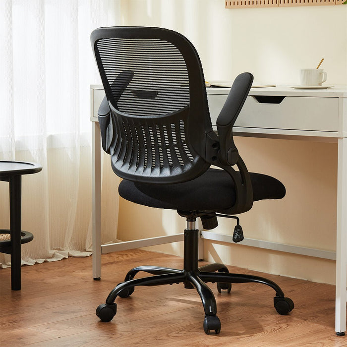 Tall Ergonomic Office Chair - Adjustable Foot Ring / Swivel Seat, Standing Desk Height