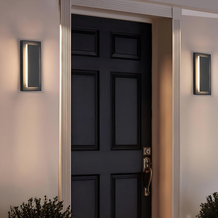 Waterproof LED Wall Sconce, Modern Long Strip Outdoor Light for Porch/Patio/Yard