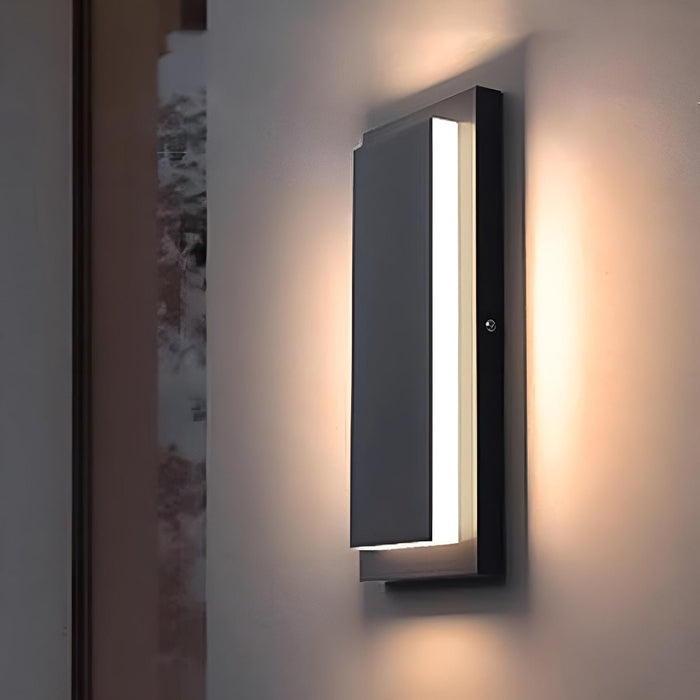 Waterproof LED Wall Sconce, Modern Long Strip Outdoor Light for Porch/Patio/Yard