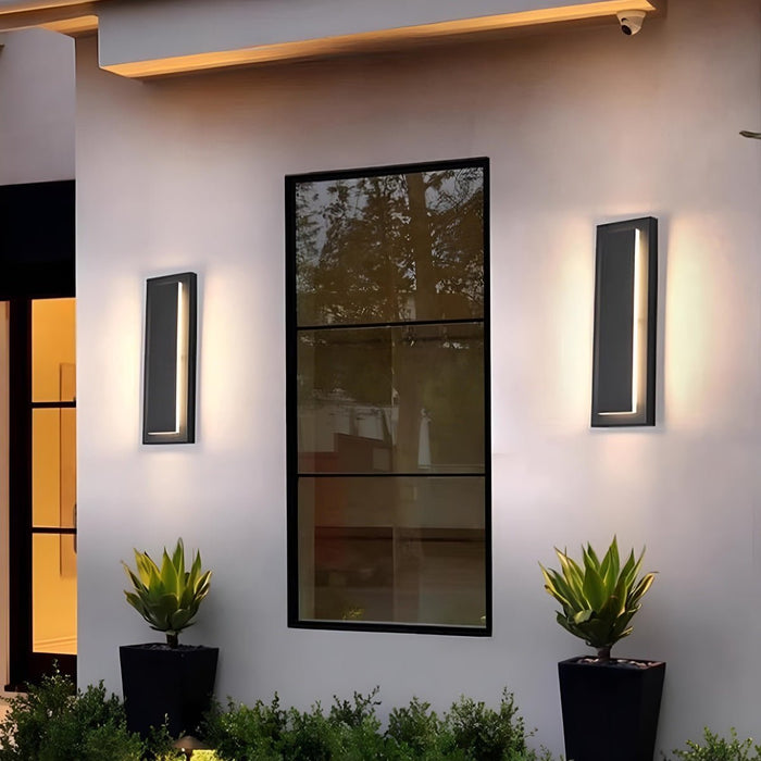 Waterproof LED Wall Sconce, Modern Long Strip Outdoor Light for Porch/Patio/Yard