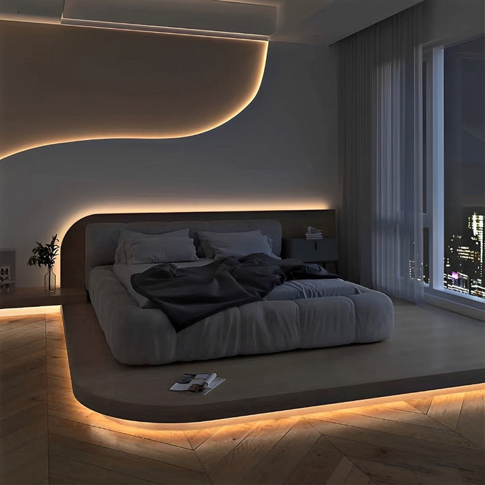 Recessed COB LED Linear Light, Flexible Slim Profile, DC 24V, High CRI, Indoor Accent/Cove Lighting