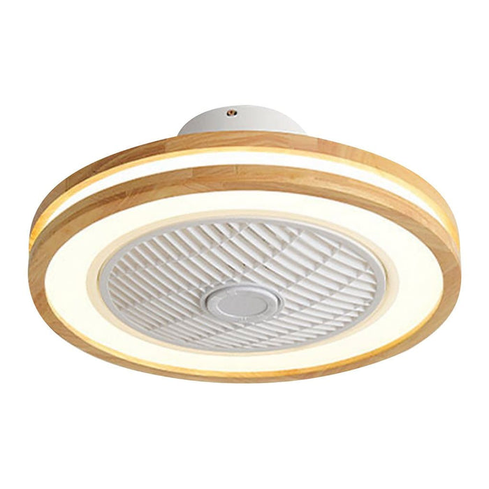 Three-level Wind Regulation Nordic Modern Bladeless Ceiling Fans with Lights and Remote Control