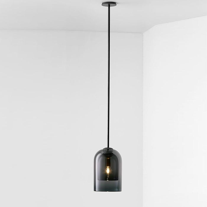 Electroplated Glass Lantern LED Modern Island Lights Pendant Light Hanging Lamp