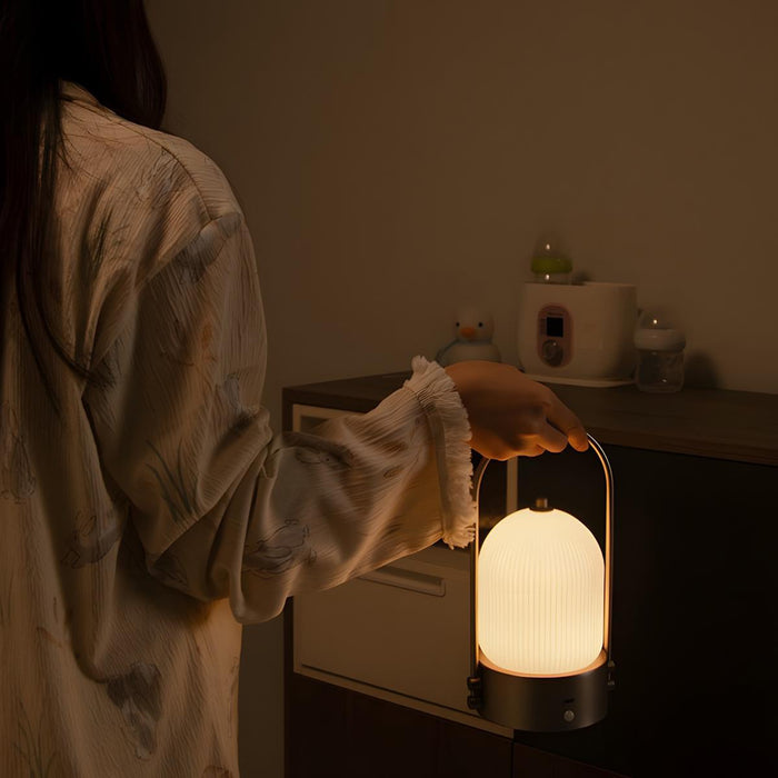 Rechargeable Table Lamp, Touch Dimmable LED, Cordless Night Light for Bedroom/Living Room/Bar