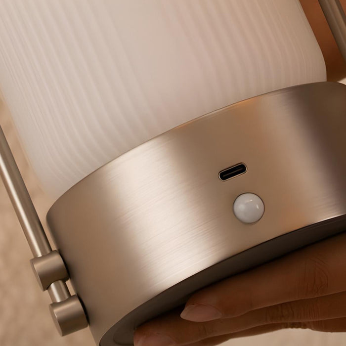 Rechargeable Table Lamp, Touch Dimmable LED, Cordless Night Light for Bedroom/Living Room/Bar