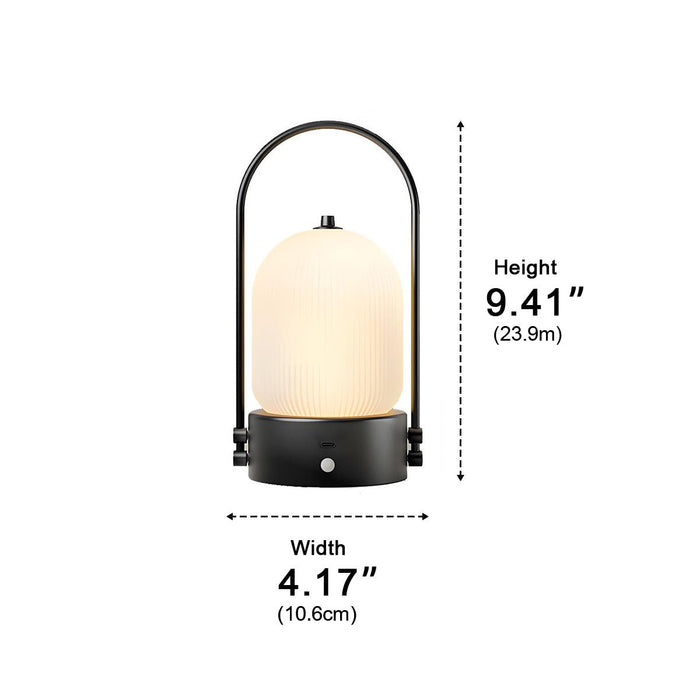 Rechargeable Table Lamp, Touch Dimmable LED, Cordless Night Light for Bedroom/Living Room/Bar