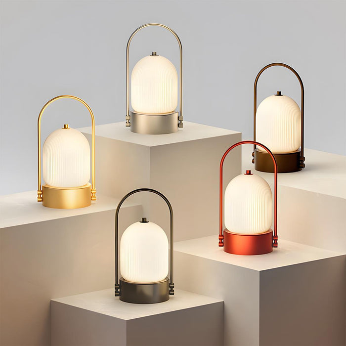 Rechargeable Table Lamp, Touch Dimmable LED, Cordless Night Light for Bedroom/Living Room/Bar