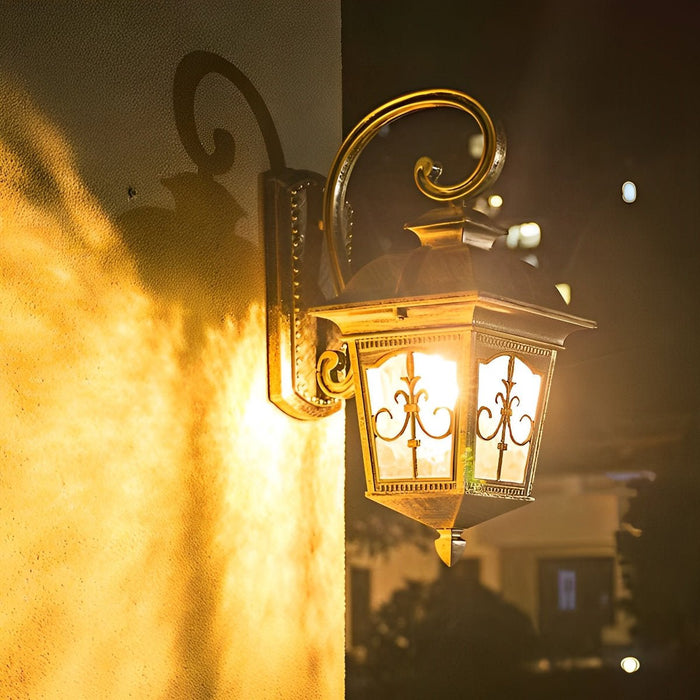 Vintage European Outdoor Wall Sconce, Waterproof Security, Porch/Patio/Entryway Lighting