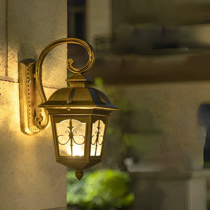 Vintage European Outdoor Wall Sconce, Waterproof Security, Porch/Patio/Entryway Lighting