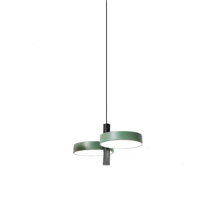 Double Circle Modern Pendant Lighting for Kitchen Island Metal Pendant Light