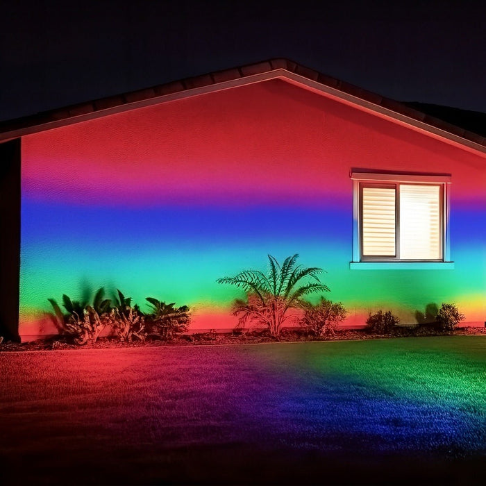 RGB LED Landscape Spot Light, Outdoor Waterproof, Remote Control, Color-Changing, Architectural Accent/Tree Lighting