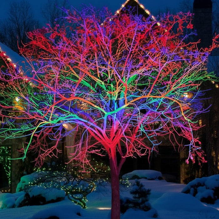 RGB LED Landscape Spot Light, Outdoor Waterproof, Remote Control, Color-Changing, Architectural Accent/Tree Lighting