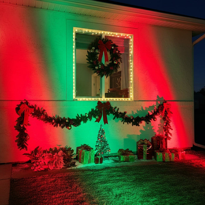 RGB LED Landscape Spot Light, Outdoor Waterproof, Remote Control, Color-Changing, Architectural Accent/Tree Lighting