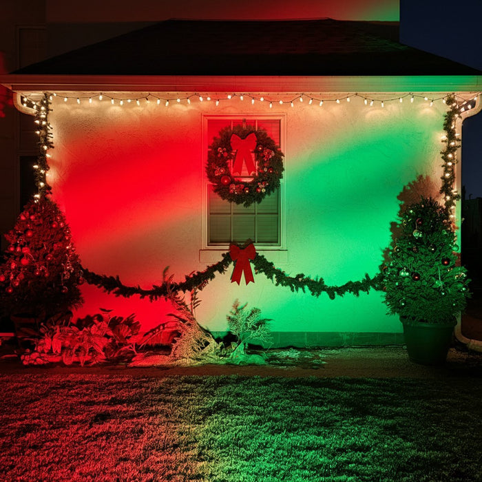 RGB LED Landscape Spot Light, Outdoor Waterproof, Remote Control, Color-Changing, Architectural Accent/Tree Lighting