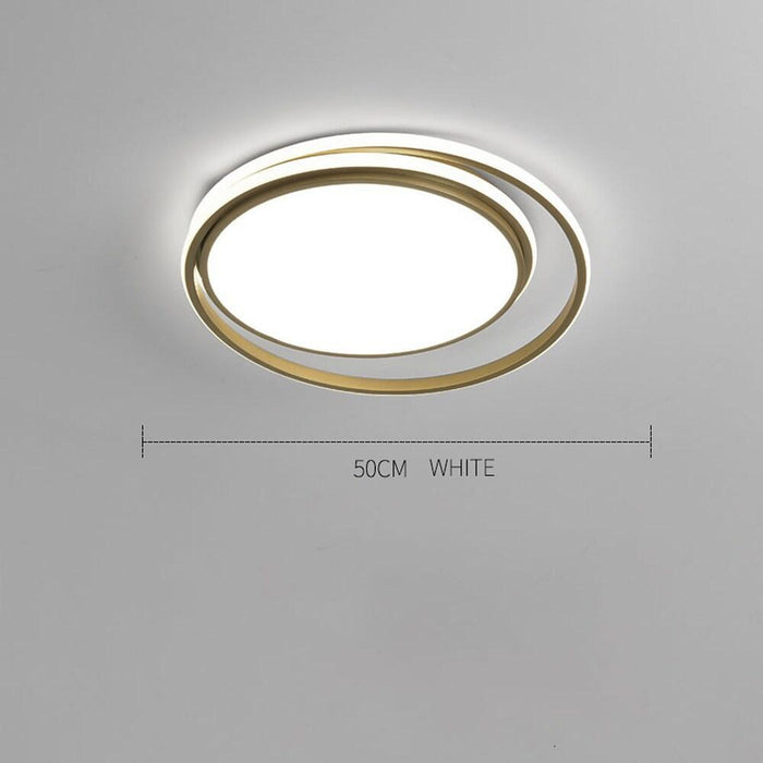 Circular Modern Acrylic LED Flush Mount Ceiling Light for Bedroom