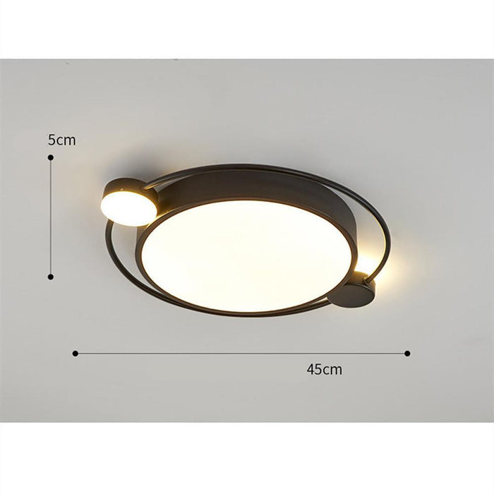 Circles Flush Mount Ceiling Light LED Metal Modern Dimmable Light