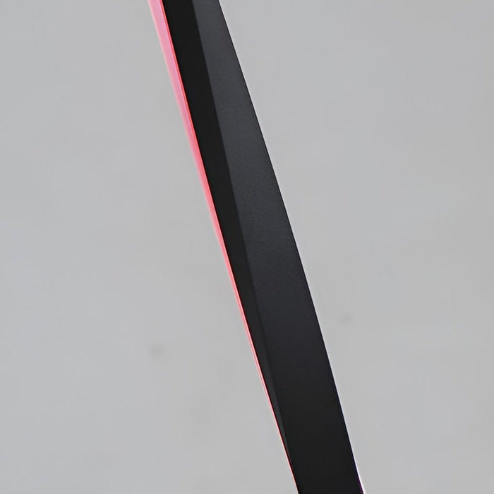 49 Inches Iron Simple Strip Stepless Dimming Helix Floor Lamp with Remote Control RGB LED Standing Lamp