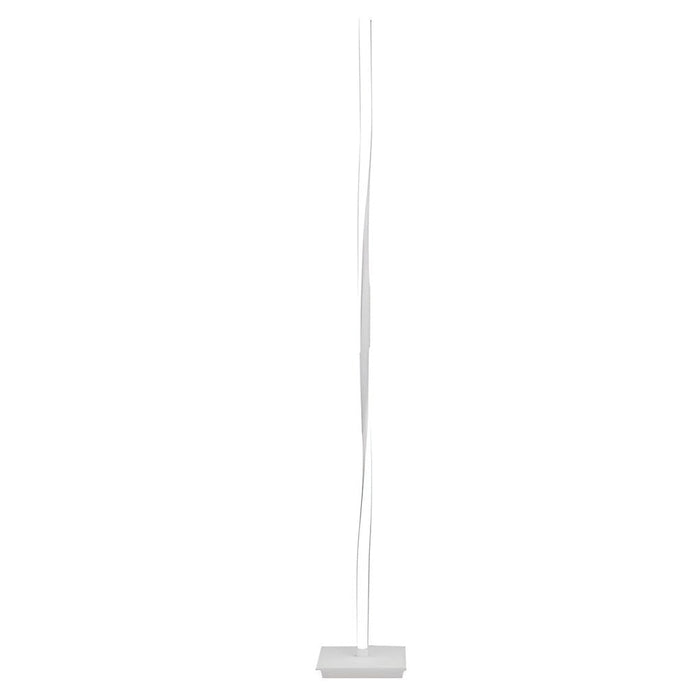 49 Inches Iron Simple Strip Stepless Dimming Helix Floor Lamp with Remote Control RGB LED Standing Lamp