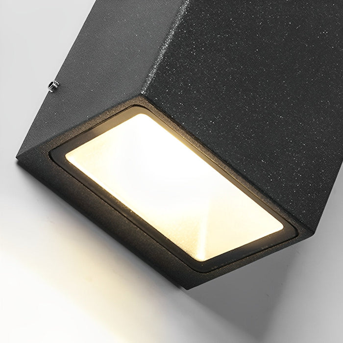Waterproof LED Wall Light - Dual Light Effect, Outdoor Villa Courtyard Lighting, Solar/Hardwired