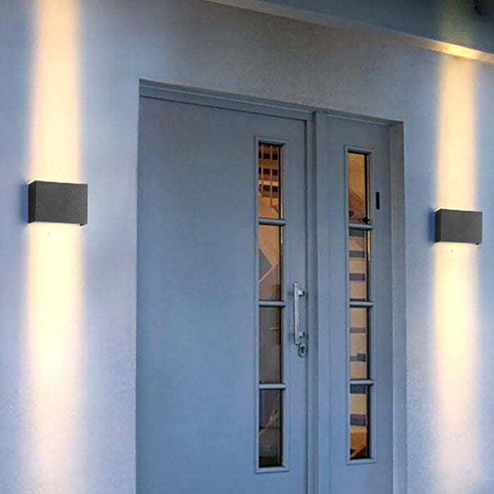 Rectangular Waterproof Up Down Lighting Led Modern Wall Washer Lights