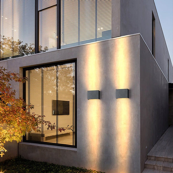 Rectangular Waterproof Up Down Lighting Led Modern Wall Washer Lights