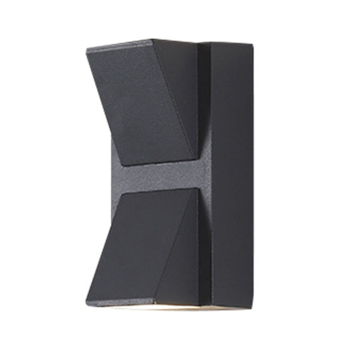 Waterproof LED Up And Down Lighting Black Modern Outdoor Wall Lights