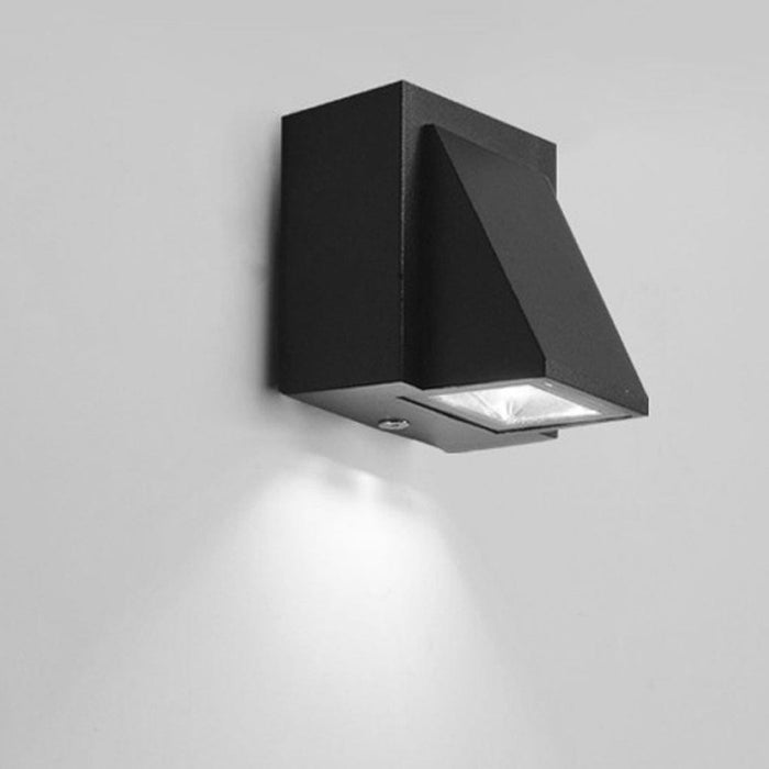 Waterproof LED Up And Down Lighting Black Modern Outdoor Wall Lights