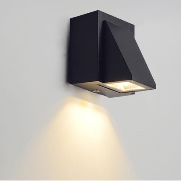 Waterproof LED Up And Down Lighting Black Modern Outdoor Wall Lights