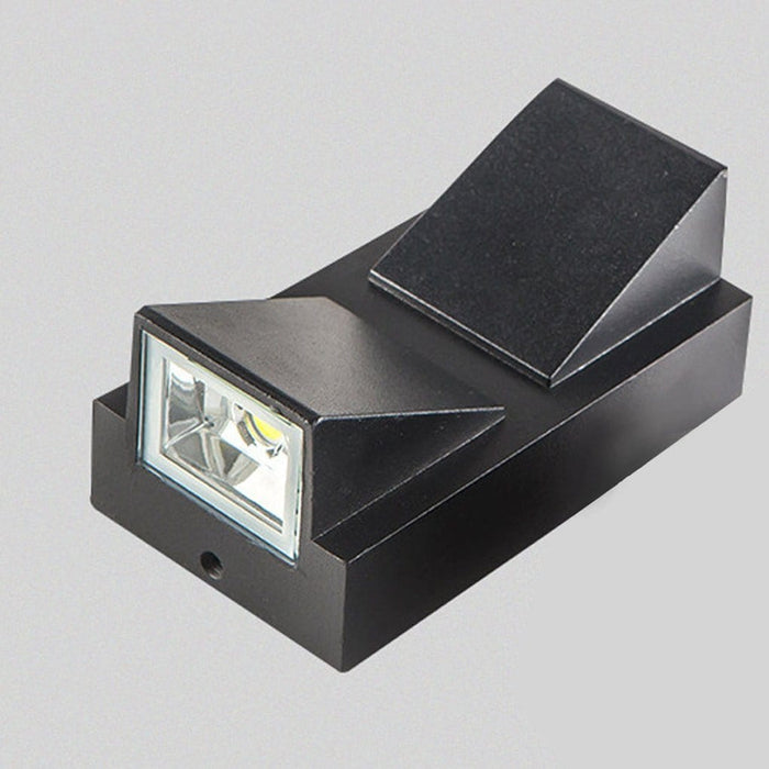 Waterproof LED Up And Down Lighting Black Modern Outdoor Wall Lights