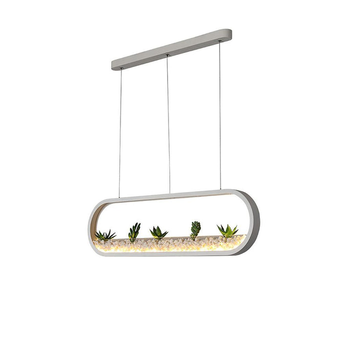 Rounded Corners Rectangular Modern Kitchen Pendant Lights Ceiling Light