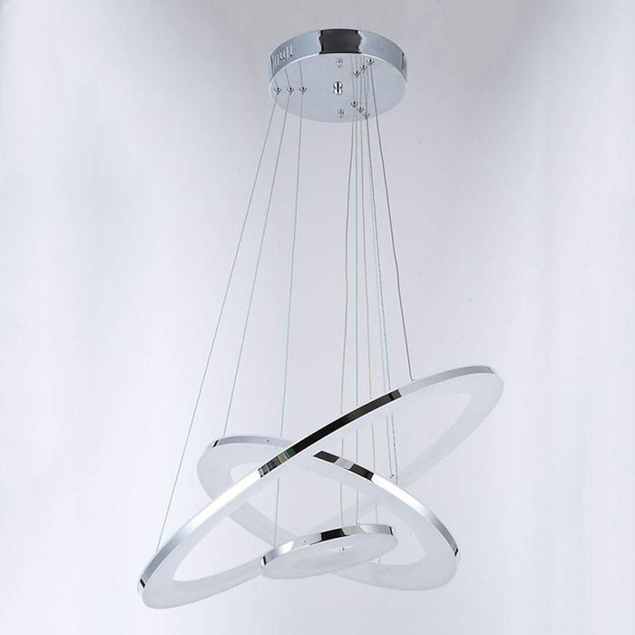 24'' LED Adjustable Modern Chandeliers Pendant Light Hanging Ceiling Lights