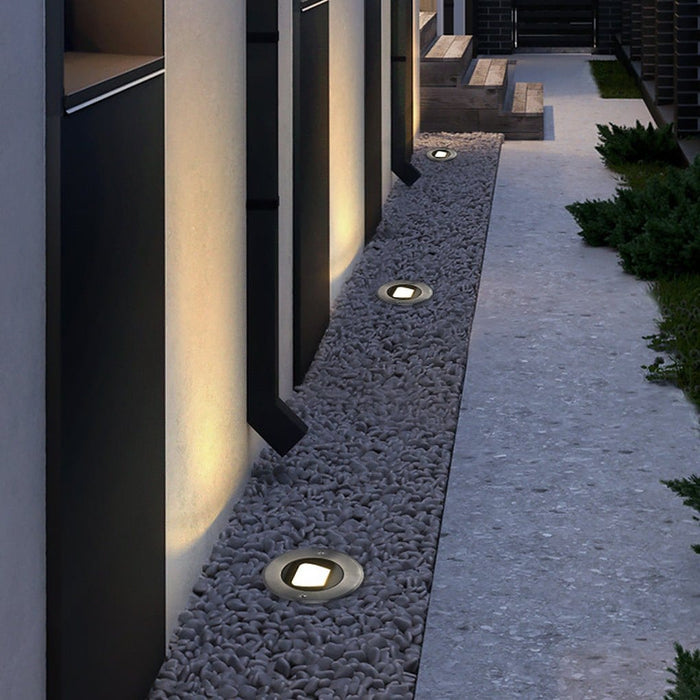 Ultra-thin Outdoor Embedded Ground Lights LED Landscape Lighting for Courtyard Lawn