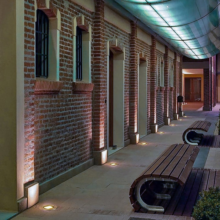 Ultra-thin Outdoor Embedded Ground Lights LED Landscape Lighting for Courtyard Lawn