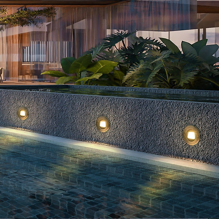Ultra-thin Outdoor Embedded Ground Lights LED Landscape Lighting for Courtyard Lawn
