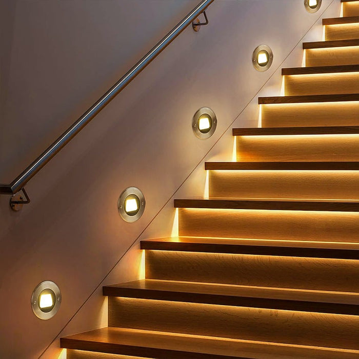 Ultra-thin Outdoor Embedded Ground Lights LED Landscape Lighting for Courtyard Lawn