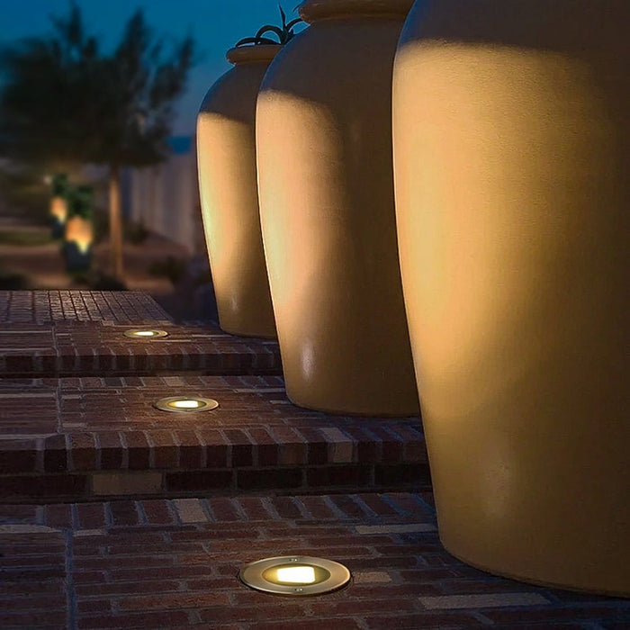 Ultra-thin Outdoor Embedded Ground Lights LED Landscape Lighting for Courtyard Lawn