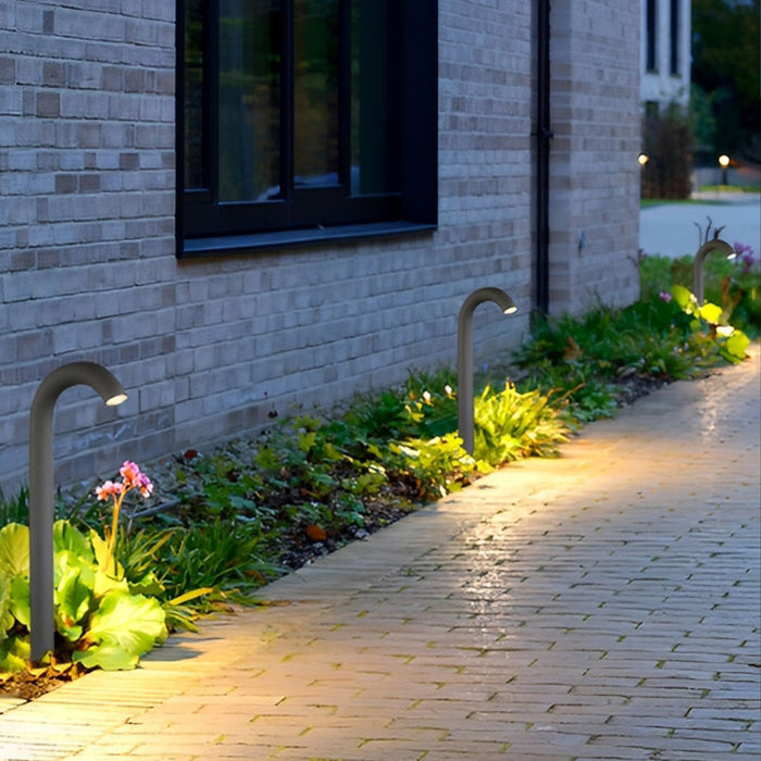 Umbrella Handle Landscape Lighting - Modern Water Pipe Design, Waterproof Lawn Light
