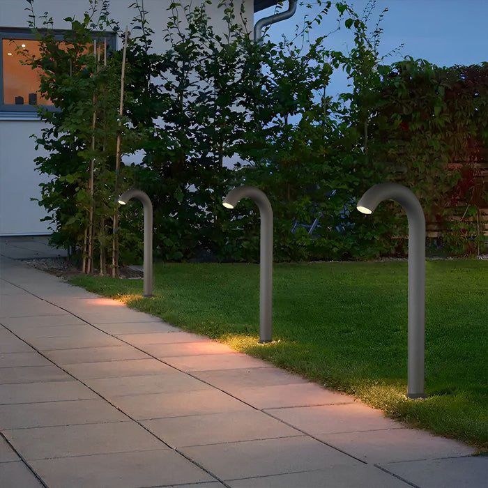 Umbrella Handle Landscape Lighting - Modern Water Pipe Design, Waterproof Lawn Light