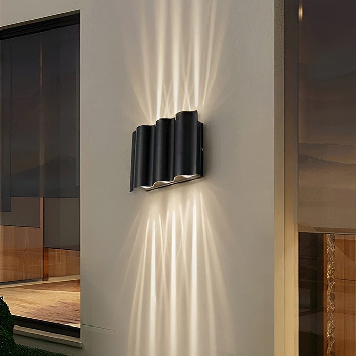 Unique Arc Design LED Sconce Up and Down Lights Wall Sconces Waterproof Outdoor Wall Lights